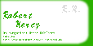 robert mercz business card